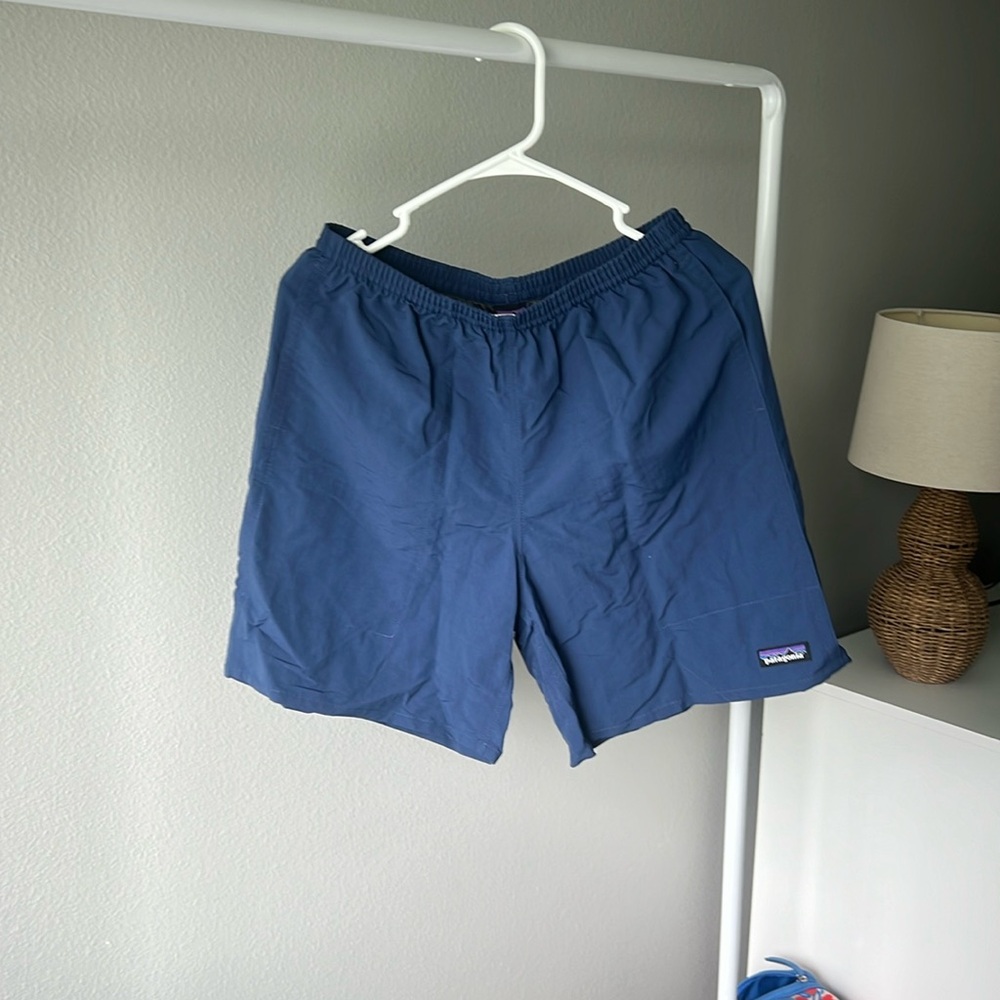 Patagonia navy shorts. NEW with tags